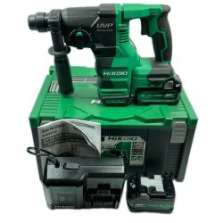 HiKOKI ハイコーキ 36v 28mm コードレスハンマドリル SDSプラス バッテリ２個・充電器付 ※PSEマークあり (1) DH3628DA グリーン Sランク