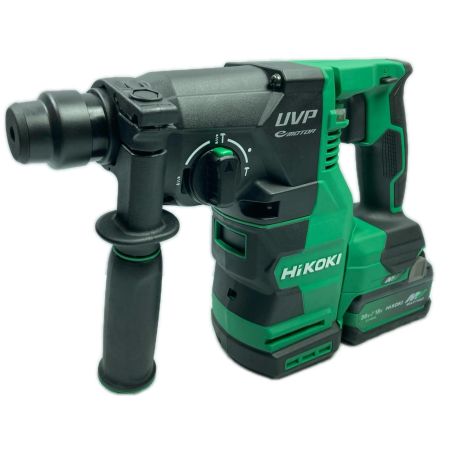 HiKOKI ハイコーキ 36v 28mm コードレスハンマドリル SDSプラス バッテリ２個・充電器付 ※PSEマークあり (1) DH3628DA グリーン