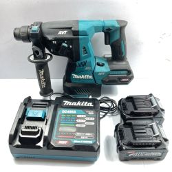 ＊＊ MAKITA マキタ 40Vmax 28mm 充電式ハンマドリル (バッテリ2個・充電器付） HR001G ブルー Cランク