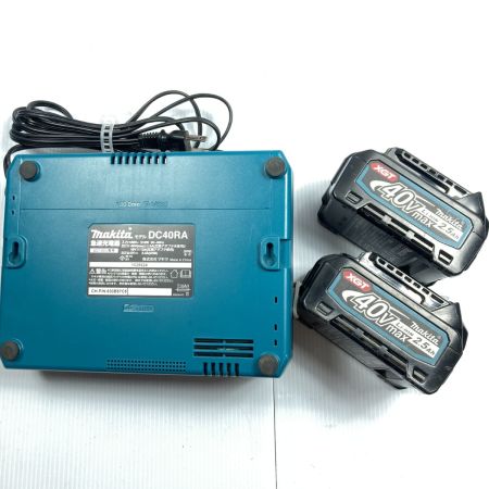  MAKITA マキタ 40Vmax 28mm 充電式ハンマドリル (バッテリ2個・充電器付） HR001G ブルー