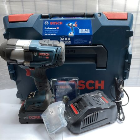  BOSCH ボッシュ 18V 充電式インパクトレンチ 19sq (バッテリ1個・充電器・ケース付) PSEマークあり GDS18V-1050HC ネイビー
