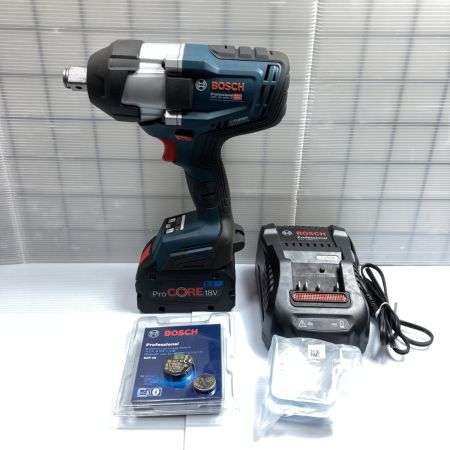  BOSCH ボッシュ 18V 充電式インパクトレンチ 19sq (バッテリ1個・充電器・ケース付) PSEマークあり GDS18V-1050HC ネイビー