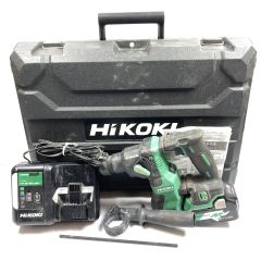  HiKOKI ハイコーキ 18V 18mm コードレスロータリハンマドリル バッテリ1個・充電器・ケース付 PSEマークあり DH18DPA グリーン Cランク