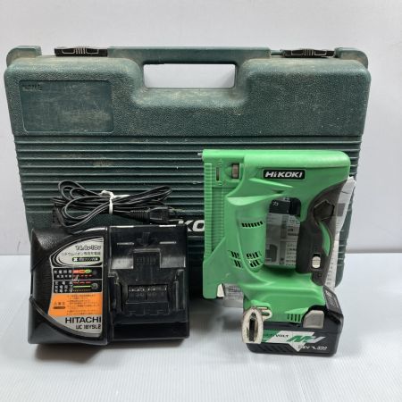  HiKOKI ハイコーキ 18V コードレスタッカ (充電器・充電池1個・ケース付) ※PSEマークあり N18DSL グリーン