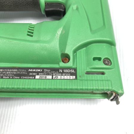  HiKOKI ハイコーキ 18V コードレスタッカ (充電器・充電池1個・ケース付) ※PSEマークあり N18DSL グリーン