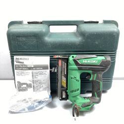 ＊＊ HiKOKI ハイコーキ 18V 35mm コードレスピン釘打機 ケース付 ※バッテリ・充電器なし NP18DSAL グリーン Bランク