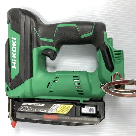  HiKOKI ハイコーキ 18V 35mm コードレスピン釘打機 ケース付 ※バッテリ・充電器なし NP18DSAL グリーン