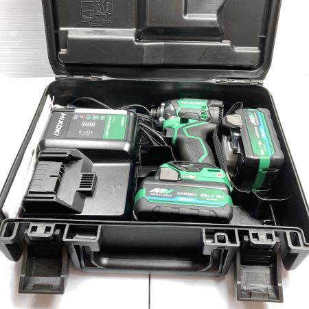  HiKOKI ハイコーキ 36v コードレスインパクトドライバ ※PSEマークあり WH36DC グリーン×ブラック