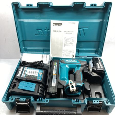 MAKITA マキタ 18V 充電式面木釘打 バッテリ1個・充電器･ケース付 PSEマークあり FN350D ブルー