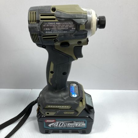  MAKITA マキタ 40v 2.5Ah 充電式インパクトドライバ  ※PSEマークあり TD001GRDXO オリーブ