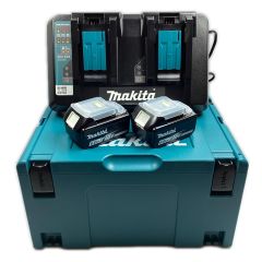  MAKITA マキタ 18v 6.0Ah パワーソースキット１(DC18RD＋BL1860B×２) ※PSEマークあり A-61226 Sランク