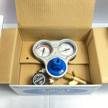  CHIYODA 酸素/アセチレン圧力調整器 乾式安全器内蔵型 未使用(5)