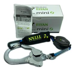 ＊＊ TITAN リーロックミニ シングルランヤード 墜落制止用器具 未使用品(1) HL-HS-130 ブラック Sランク