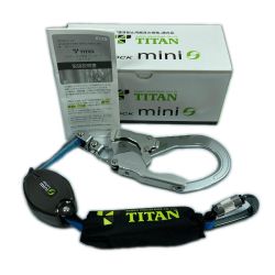 ＊＊ TITAN リーロックミニ シングルランヤード 墜落制止用器具 未使用品(3) HL-HS-130 ブラック Sランク