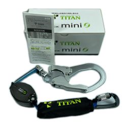 ＊＊ TITAN リーロックミニ シングルランヤード 墜落制止用器具 未使用品(4) HL-HS-130 ブラック Sランク