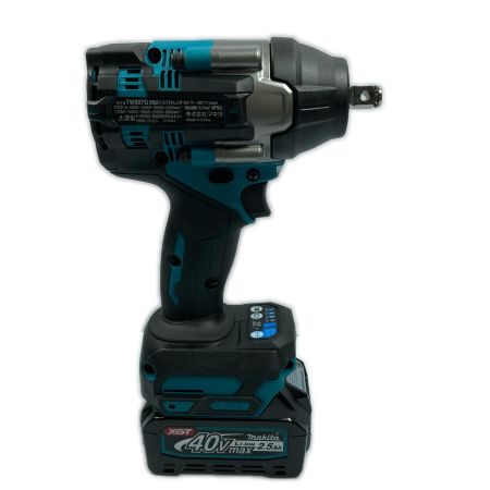  MAKITA マキタ 40V 2.5Ah 充電式インパクトレンチ TW007GRDX ブルー