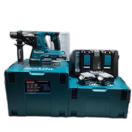  MAKITA マキタ 36v(18v＋18v) 28mm 充電式ハンマドリル バッテリ２個・２口急速充電器付 ※PSEマークあり HR282DPG2 ブルー