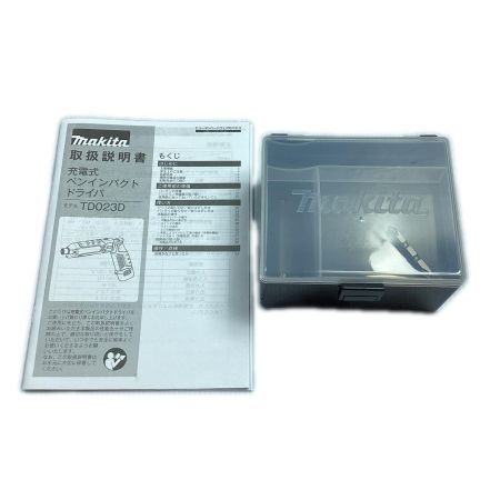  MAKITA マキタ 未使用 7.2v 充電式ペンインパクトドライバ ※バッテリ別販売 TD023D ブラック