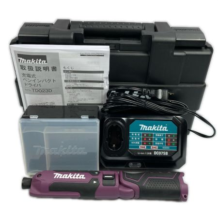  MAKITA マキタ 7.2v 充電式ペンインパクトドライバ 未使用品 ※バッテリー別販売 TD023D オーセンティックパープル