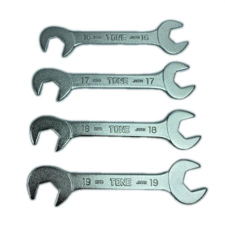  TONE トネ 未使用 薄型スパナセット (両口スパナ) 12点セット DST01200 ブラック