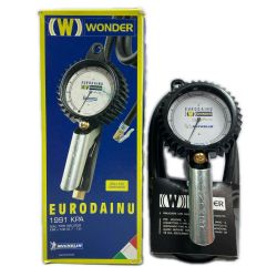 ＊＊ MICHELIN EURODAINU WONDER ミシュラン エアーゲージ 空気圧ゲージ 1200Kpa 未使用品 1991KPA シルバー Sランク