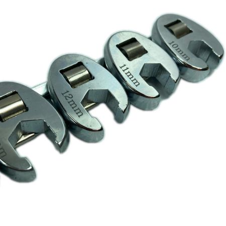   クローフットレンチ 10個セット ホルダー付 シルバー