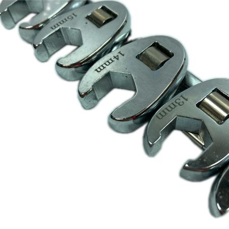   クローフットレンチ 10個セット ホルダー付 シルバー