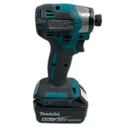  MAKITA マキタ 18v 6.0Ah 充電式インパクトドライバ 充電池1個付 ※PSEマークあり TD173D ブルー