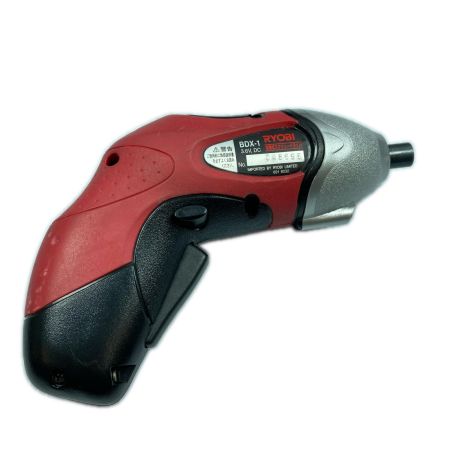  RYOBI リョービ 充電式スクリュードライバ BDX-1 レッド