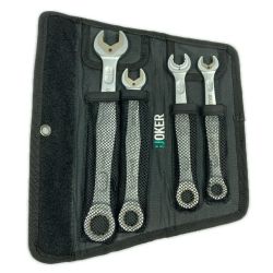 ＊＊ Wera コンビネーションレンチ4本セット 7/16.1/2.9/16.3/4 JOKER シルバー Bランク
