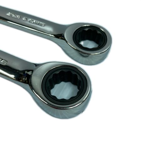  Snap-on スナップオン コンビネーションラチェットレンチセット ２本セット OXIRM12/OXIRM13 シルバー