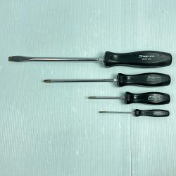 ＊＊ Snap-on スナップオン プラス／マイナス ドライバー 4本セット SDD8/SDDP62/SDDP300/SDDP31 ブラック Bランク