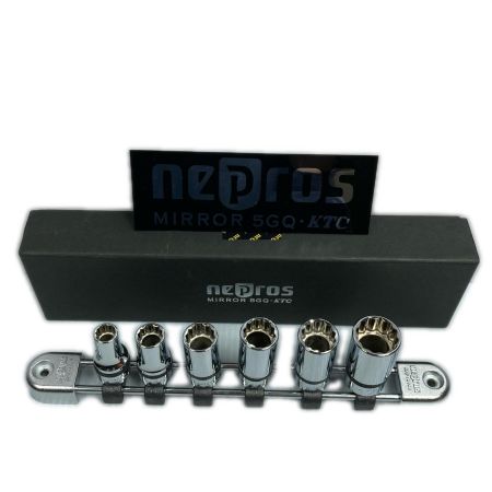  nepros 9.5sq セミディープソケットセット(十二角) NB3M-08W/NB3M-10W/NB3M-12W/NB3M-13W/NB3M-14W/NB3M-17W シルバー