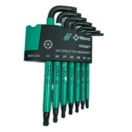  Wera 967SPKL/7BO Magnet ブラック×ブルー トルクスレンチセット 7本組