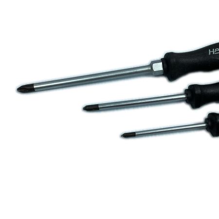  HAZET ハゼット プラスドライバー 6本セット 835-PH0/835-PH01/835-PH02/835-PH1/835-PH2/835-PH3 ブラック