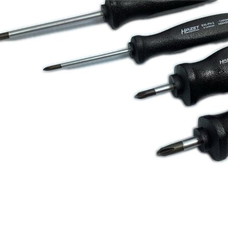  HAZET ハゼット プラスドライバー 6本セット 835-PH0/835-PH01/835-PH02/835-PH1/835-PH2/835-PH3 ブラック