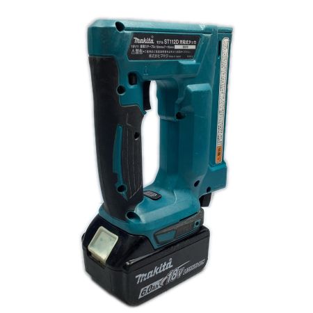  MAKITA マキタ 18v 7-10mm 充電式タッカ バッテリー×1個・充電器・ケース付 ※PSEマークあり ST112D ブルー
