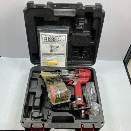 MAX マックス 高圧 65mm 釘打機 スーパーネイラ HN-65N2 レッド