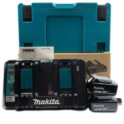 ＊＊ MAKITA マキタ パワーソースキット1 (DC18RD＋BL1860B×2) ※PSEマークあり A-61226 ブラック Sランク