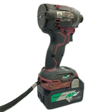  HiKOKI ハイコーキ 36v コードレスインパクトドライバ　バッテリー1個付 ※PSEマークあり WH36DC フレアレッド