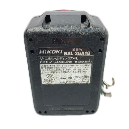  HiKOKI ハイコーキ 36v コードレスインパクトドライバ　バッテリー1個付 ※PSEマークあり WH36DC フレアレッド