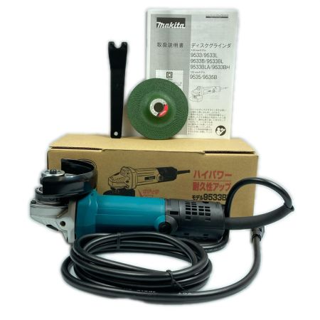 MAKITA マキタ 100mm 100v コード式 ディスクグラインダ 未使用 9533BL ブルー