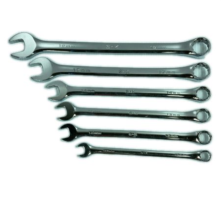  SK Hand Tool コンビネーションレンチ 7本組 88508/88510/88512/88513/88514/88517/88519 シルバー