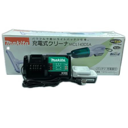  MAKITA マキタ 14.4v 充電式クリーナ ライトバッテリ専用機 ※PSEマークあり MCL143DSA ホワイト