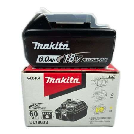  MAKITA マキタ 未使用 18v 6.0Ah リチウムイオンバッテリー  ※PSEマークあり (1) BL1860B ブラック