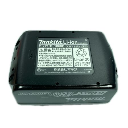  MAKITA マキタ 未使用 18v 6.0Ah リチウムイオンバッテリー  ※PSEマークあり (1) BL1860B ブラック