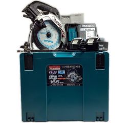 ＊＊ MAKITA マキタ 未使用 18v 165mm 充電式マルノコ バッテリ2個＋充電器付 ※PSEマークあり HS631DGXSB ブラック Sランク