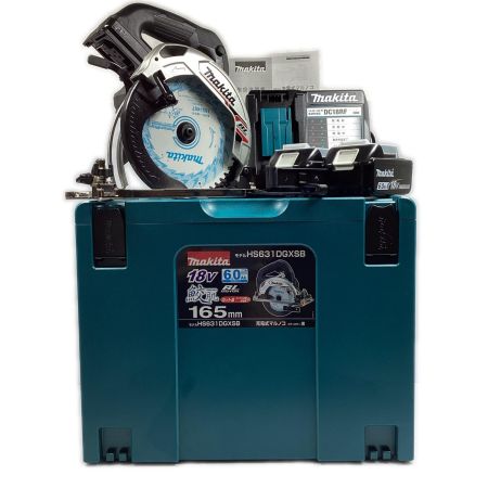  MAKITA マキタ 未使用 18v 165mm 充電式マルノコ バッテリ2個＋充電器付 ※PSEマークあり HS631DGXSB ブラック