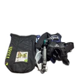 ＊＊ TITAN Mサイズ 墜落制止用器具 フルハーネス (3) PAHN-10A-BL ブラック Aランク