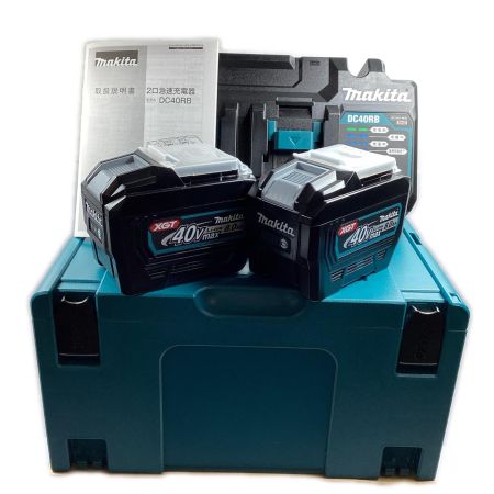  MAKITA マキタ 未使用 40v 8.0Ah パワーソースキットXGT10 (DC40RB+BL4080Fx2) ※PSEマークあり A-74859